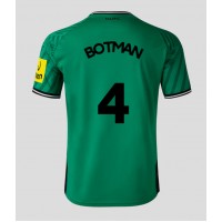 Camiseta Newcastle United Sven Botman #4 Segunda Equipación Replica 2023-24 mangas cortas